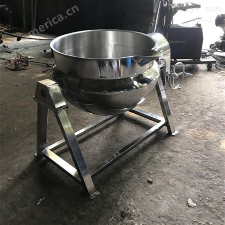 可倾式不锈钢夹层锅 蒸汽加热卤煮锅